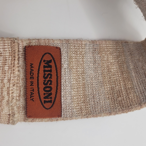 Missoni Beige and Cream Textured Headband